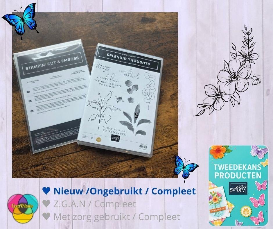 Stampin'Up! Bundel Splendid Toughts, Verzenden, Nieuw, EZ-mounted stempel