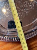 Twee zilverkleurige horeca schalen met decoratie, Antiek en Kunst, Ophalen of Verzenden