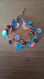 Kleurrijke armband met kralen, Overige kleuren, Ophalen of Verzenden, Zo goed als nieuw, Elastiek