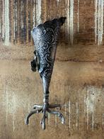 Vintage metalen tandenstoker houder, Antiek en Kunst, Ophalen of Verzenden