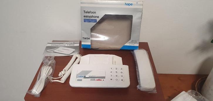 te koop witte hape easy phone TW 54 huistelefoon, Telecommunicatie, Vaste telefoons | Handsets en Draadloos, Nieuw, 1 handset