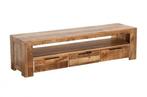 TV-meubel IRON CRAFT massief mangohout, Ophalen, 150 tot 200 cm, Zo goed als nieuw, Minder dan 100 cm