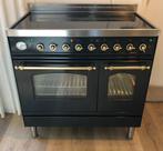 Prachtig 90cm keramisch Boretti fornuis! 2 ovens - antraciet, Witgoed en Apparatuur, Kookplaten, Keramisch, Ophalen of Verzenden