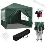 Easy Up Partytent 3x3m - Nieuw - Gratis Verzending - Groen, Tuin en Terras, Partytenten, Partytent, Minder dan 2 meter, Minder dan 4 meter