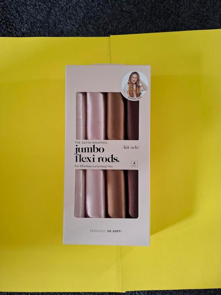 Kit-sch Jumbo Flexi Rods - Palissander - NIEUW, Sieraden, Tassen en Uiterlijk, Uiterlijk | Haarverzorging, Nieuw, Overige typen