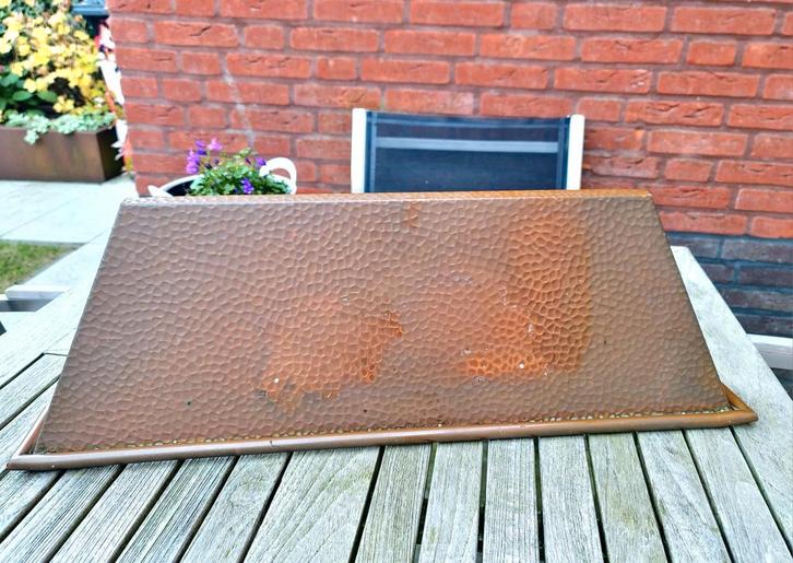 Antieke koperen Schouw (gehamerd), Antiek en Kunst, Antiek | Koper en Brons, Koper, Ophalen of Verzenden