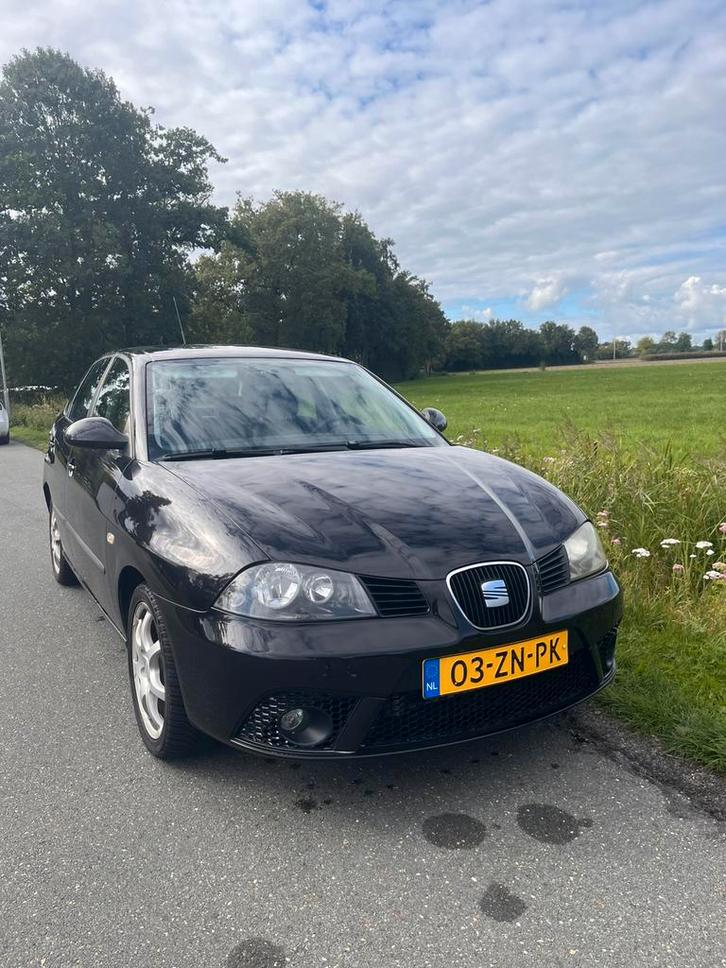 Seat Ibiza 1.6 77KW 5DRS 2008 Zwart, Auto's, Seat, Particulier, Ibiza, Benzine, D, Hatchback, Handgeschakeld, Origineel Nederlands