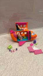 Polly pocket vliegtuig boordevol accessoires, Ophalen of Verzenden, Zo goed als nieuw
