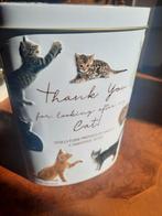 Ovaal Koekblik met Katten - Voor de Liefhebber!, Ophalen of Verzenden, Zo goed als nieuw