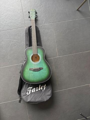 Fazley Western Gitaar met Tas - Groen beschikbaar voor biedingen