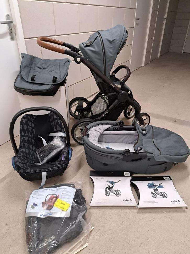 Kinderwagen Mutsy Evo, Kinderen en Baby's, Kinderwagens en Combinaties, Gebruikt, Kinderwagen, Mutsy, Met autostoeltje, Met reiswieg