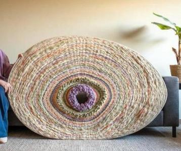 Handgeweven wandkleed in 1,56 x 1,10 beschikbaar voor biedingen