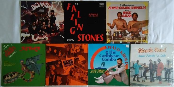 6 LP's Surinaamse bands Surinaamse muziek en 1x USA, Cd's en Dvd's, Vinyl | Overige Vinyl, Zo goed als nieuw, 12 inch, Ophalen of Verzenden