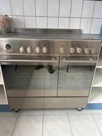 Keramisch Fornuis met Dubbele Oven, Witgoed en Apparatuur, Fornuizen, Gebruikt, 60 cm of meer, Grill, Ophalen of Verzenden