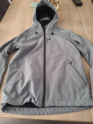 nieuw grijs softshell jack Human Nature maat M beschikbaar voor biedingen