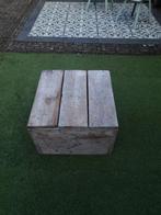 Steigerhouten bijzettafel 60x60x42, Ophalen, Zo goed als nieuw, Minder dan 50 cm