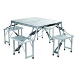 Bo camp inklapbare picknicktafel aluminium, Tuin en Terras, Picknicktafels, Ophalen, Gebruikt, Vierkant, Aluminium