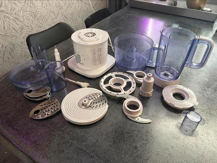 Keukenmachine met veel extra’s, Witgoed en Apparatuur, Keukenmixers, Gebruikt, 3 snelheden of meer, Vaatwasserbestendig, Ophalen