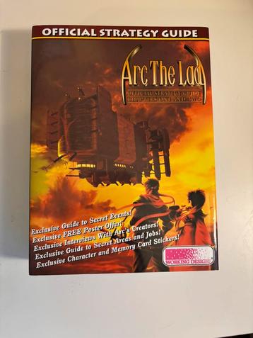 Arc the Lad I and II - official hardcover strategy guide beschikbaar voor biedingen