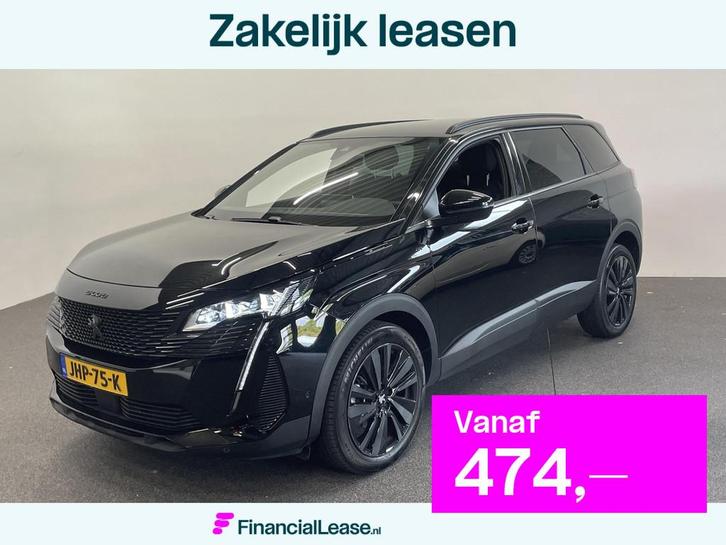Peugeot 5008 1.2 PureTech GT Black Pack 7p Climate control A, Auto's, Peugeot, Bedrijf, Lease, Financial lease, 360° camera, ABS