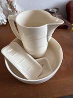 Vintage waskom met kan en zeepbakjes, Antiek en Kunst, Ophalen