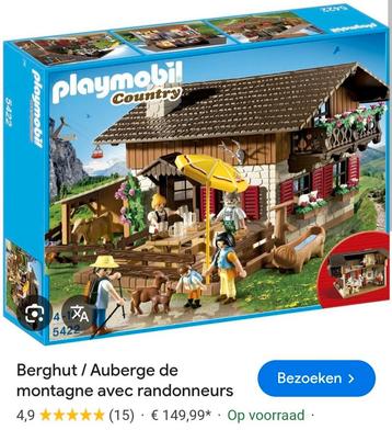 Playmobil berghut zwitsers huis  beschikbaar voor biedingen