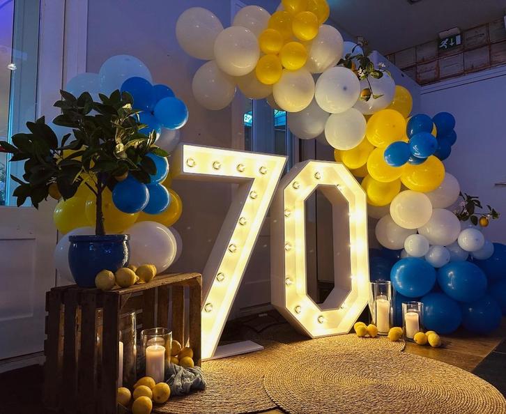 XL LED licht cijfers 70 te huur | Feest | Styling, Hobby en Vrije tijd, Feestartikelen | Verhuur, Nieuw, Verjaardag, Ophalen