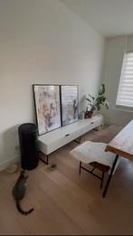 Lage witte dressoir / tv meubel, Minder dan 100 cm, 25 tot 50 cm, 200 cm of meer, Gebruikt