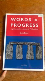 Joop Born - Workbook words in progress, Boeken, Schoolboeken, Ophalen of Verzenden, Joop Born, Engels