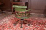 Chesterfield bureaustoel, Gebruikt, Ophalen of Verzenden, Bureaustoel, Groen