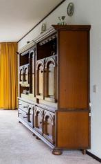 Wandmeubel donker eiken, Huis en Inrichting, Ophalen, 250 tot 300 cm, Eikenhout, Zo goed als nieuw