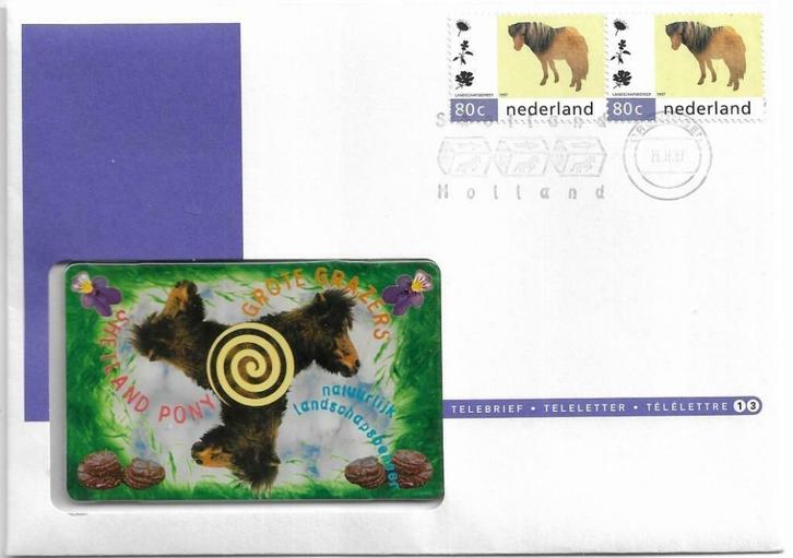 Telebrief 13 Natuurlijk Landschapsbeheer - 1997, Verzamelen, Telefoonkaarten, Nederland, Verzenden
