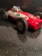 Blik battery race auto 8 Alps Japan 2 speed rokende uitlaat, Antiek en Kunst, Ophalen of Verzenden