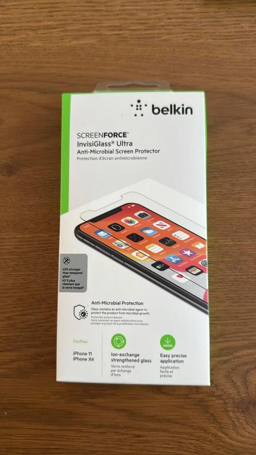 Belkin SCREENFORCE InvisiGlass Ultra Iphone 11 - nieuw, Telecommunicatie, Mobiele telefoons | Telefoon-opladers, Zo goed als nieuw