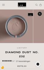 Diamond Dust no. 232 chalk (nieuwprijs 375 euro voor 25m2), Doe-het-zelf en Verbouw, Verf, Beits en Lak, 5 tot 10 liter, Nieuw