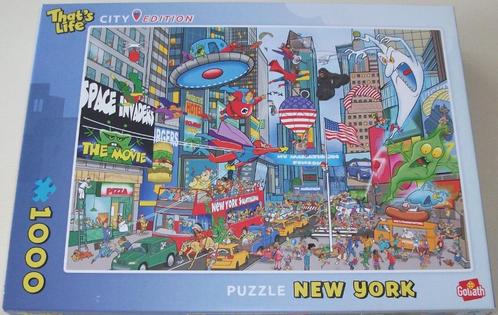 Puzzel *** NEW YORK *** 1000 stukjes City Edition, Hobby en Vrije tijd, Denksport en Puzzels, Zo goed als nieuw, Legpuzzel, 500 t/m 1500 stukjes