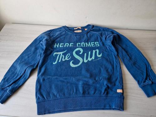 Trui sweater maat 128 scotch en soda blauw, Kinderen en Baby's, Kinderkleding | Maat 128, Gebruikt, Jongen, Trui of Vest, Ophalen of Verzenden