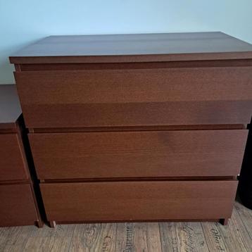Houten ladekast, Ikea Malm serie beschikbaar voor biedingen