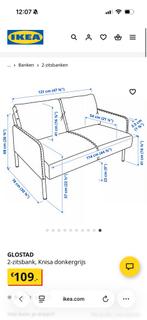 IKEA Glostad 2-zitsbank - Groningen, Ophalen, Gebruikt, 150 tot 200 cm, Tweepersoons