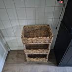 Ratan keuken trolley 2 stuks ., Ophalen, Zo goed als nieuw, Rechthoekig, Riet