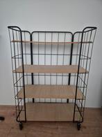 Metalen trolley met houten planken, Ophalen, Gebruikt