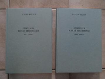 Kamp Bergen-Belsen: Book of Remembrance set / Gedenkbuch beschikbaar voor biedingen