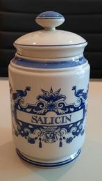 TW2940 Apothekers pot SALICIN Schoonhoven handmade 200x110, Antiek en Kunst, Antiek | Keramiek en Aardewerk, Verzenden