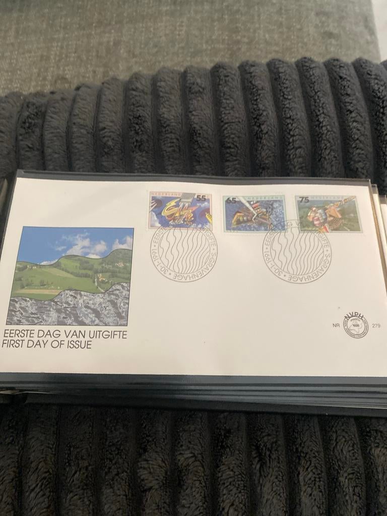 Compleet album 1e dag enveloppen 1991-1992, Ophalen of Verzenden, Onbeschreven, Nederland