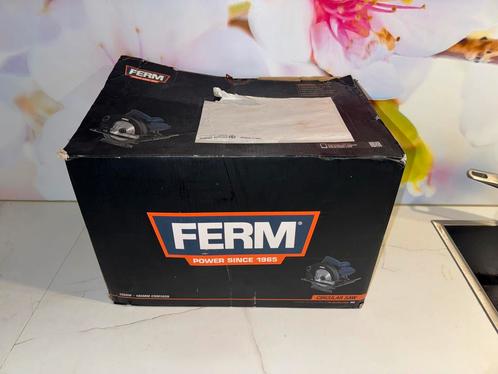 FERM Cirkelzaag 1200W - 185mm, Doe-het-zelf en Verbouw, Gereedschap | Zaagmachines, Gebruikt, Cirkelzaag, 1200 watt of meer, 30 tot 70 mm