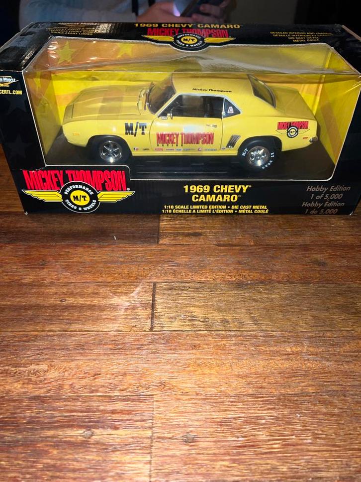 Ertl 1:18 Mickey Thompson Camaro '69 - Nieuw!, Hobby en Vrije tijd, Modelauto's | 1:18, Nieuw, Auto, ERTL, Ophalen of Verzenden