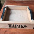 Hapjes tapas serveerplank dienblad, Huis en Inrichting, Ophalen of Verzenden, Zo goed als nieuw, Vierkant, Hout