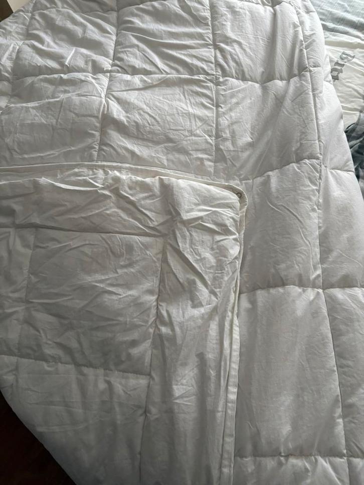 Lits  jumeaux dekbed, Huis en Inrichting, Slaapkamer | Beddengoed, Zo goed als nieuw, Deken of Dekbed, Overige maten, Wit, Ophalen