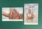 2 kaarten Halve Maan 1910 Royal Dutch Pakket Com.Amsterdam, 1920 tot 1940, Verzenden