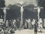 Oberammergauer Passiespelen 1922 Oberammergau kruisiging, Ophalen of Verzenden